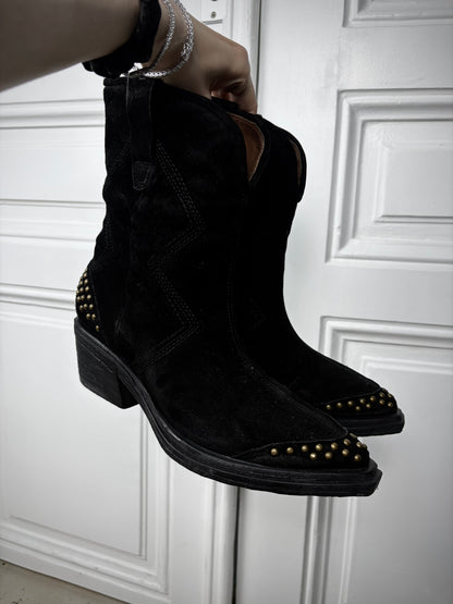 AS98 Suede Cowboy Boots