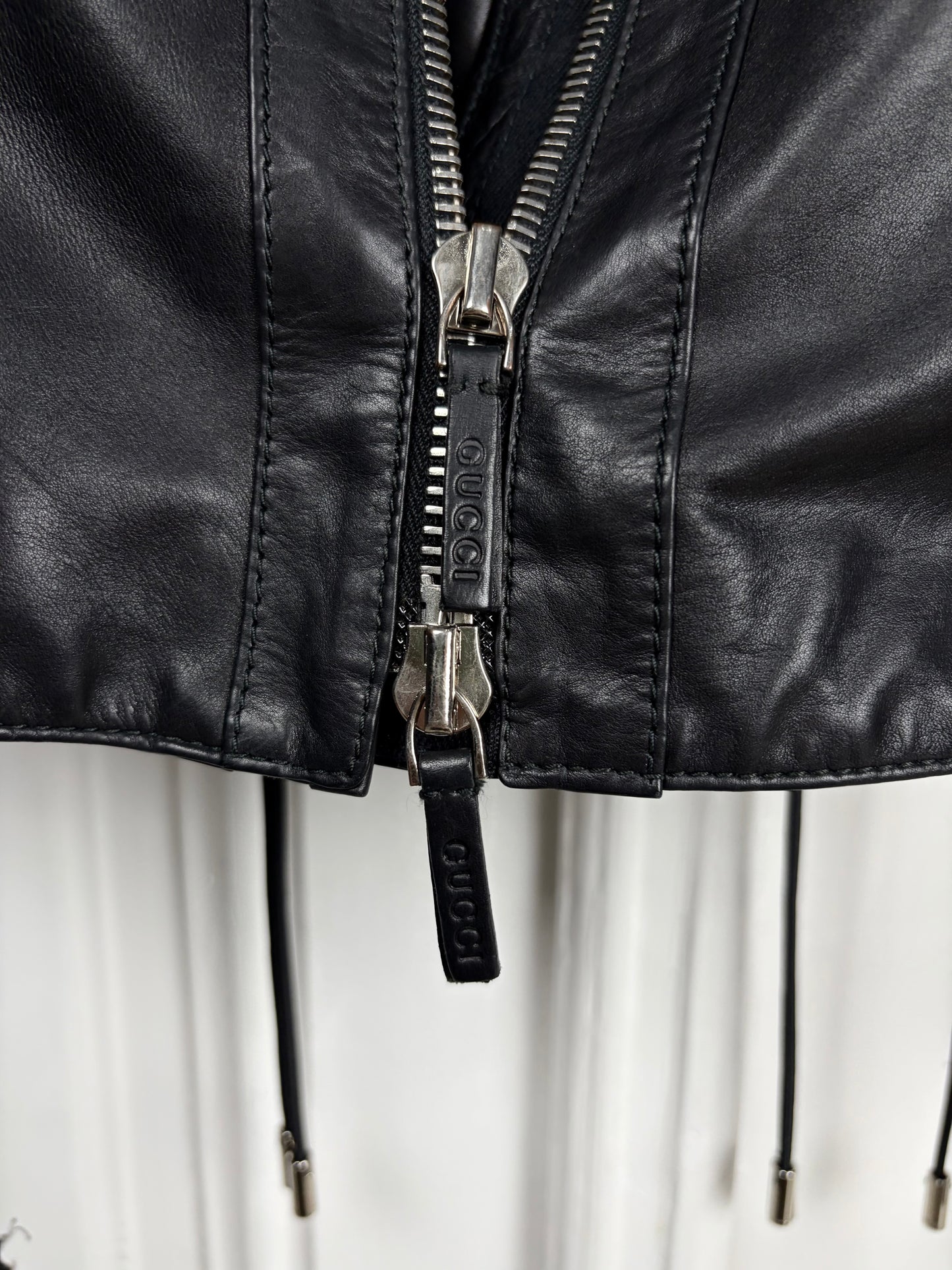 Gucci SS10 Braided leather jacket
