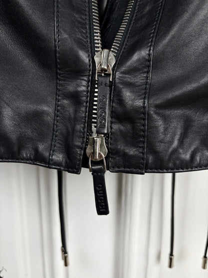 Gucci SS10 Braided leather jacket