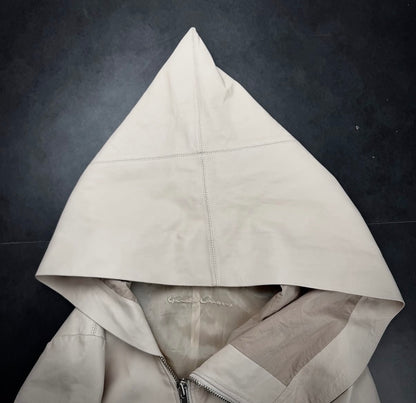 Rick Owens 1/1 SAMPLE 2014 Olmar&Mirta Full Leather Wizard Hoodie