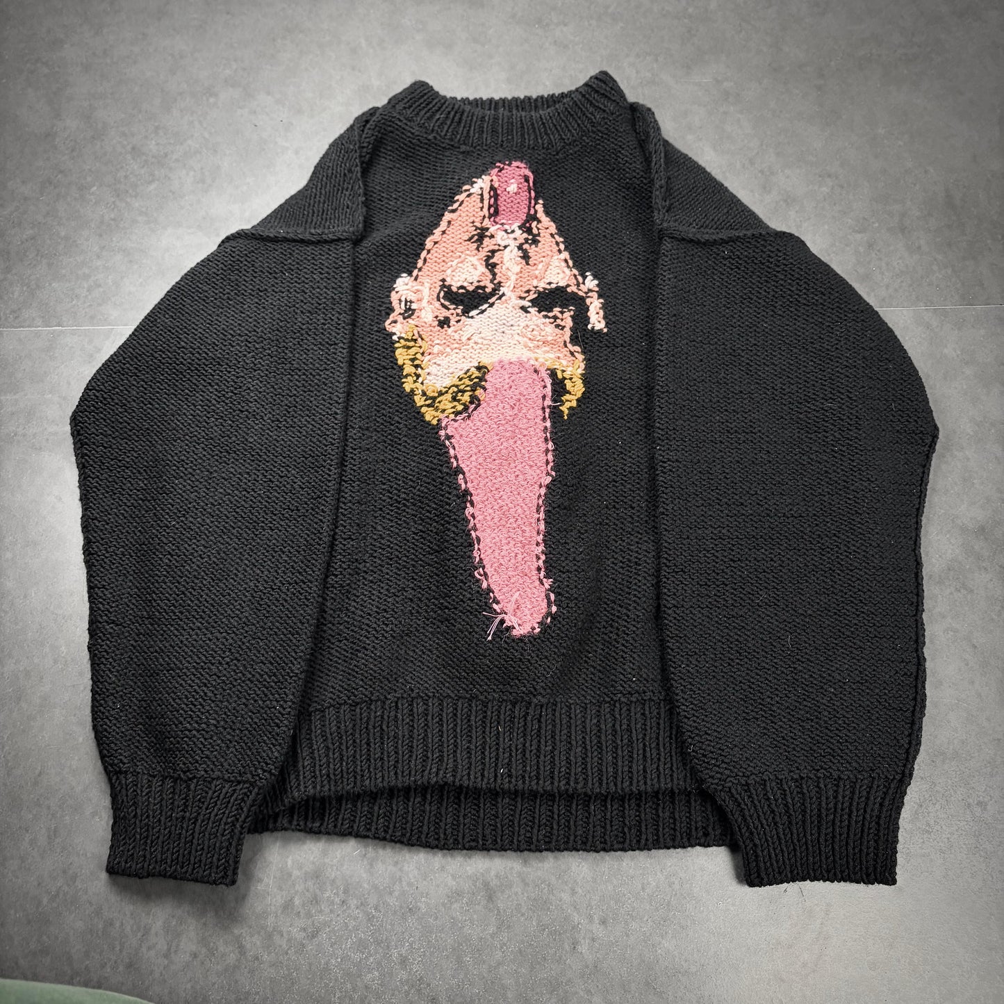 Doublet inside out sweater