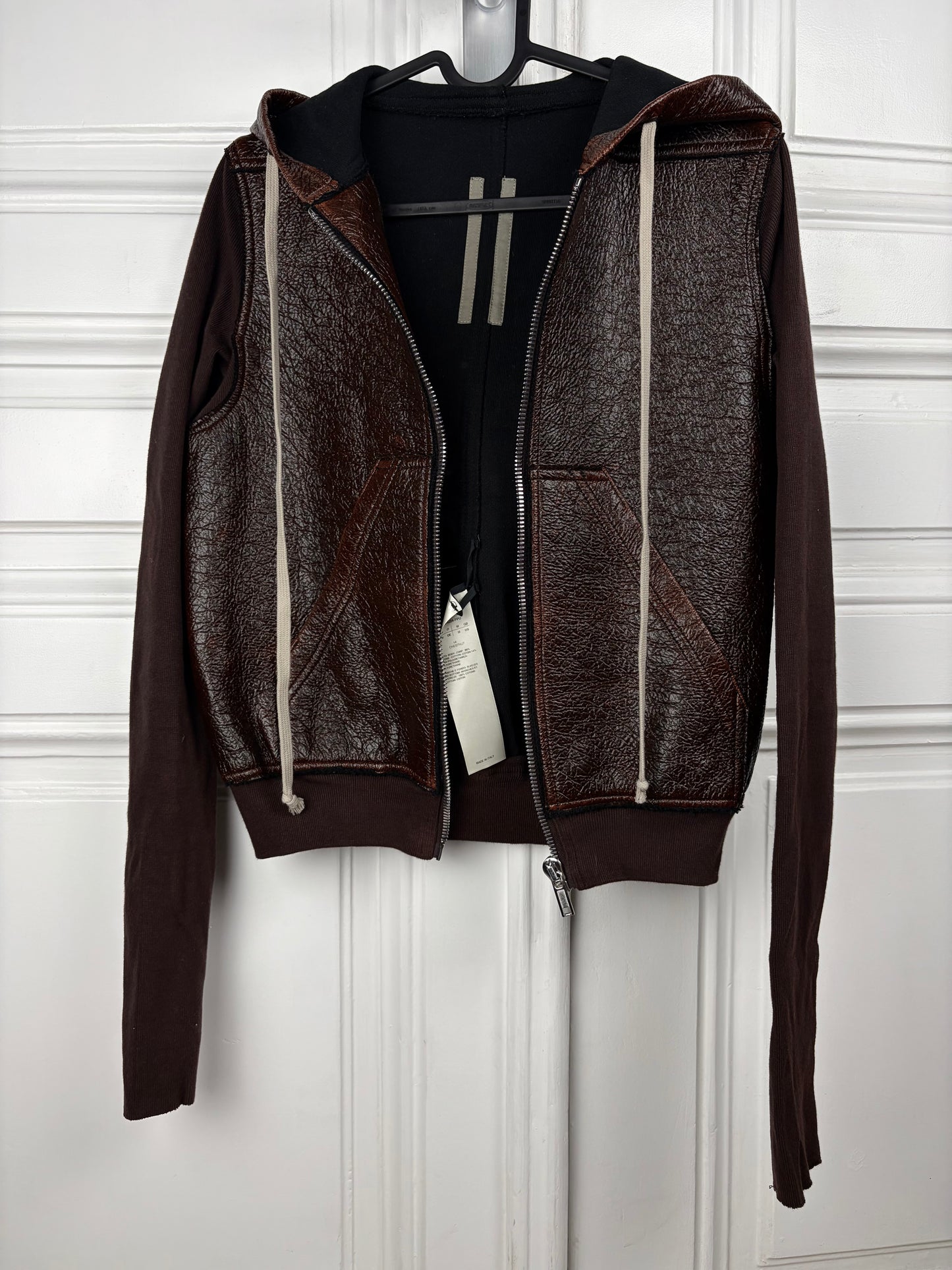 Rick Owens Cropped Zip Hoodie