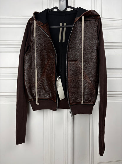 Rick Owens Cropped Zip Hoodie