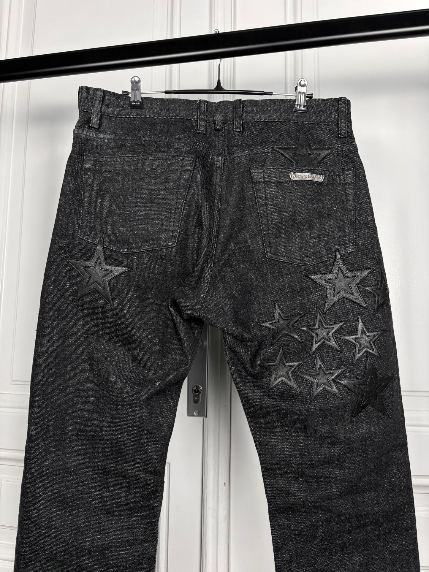 chrome hearts le fleur star patch denim