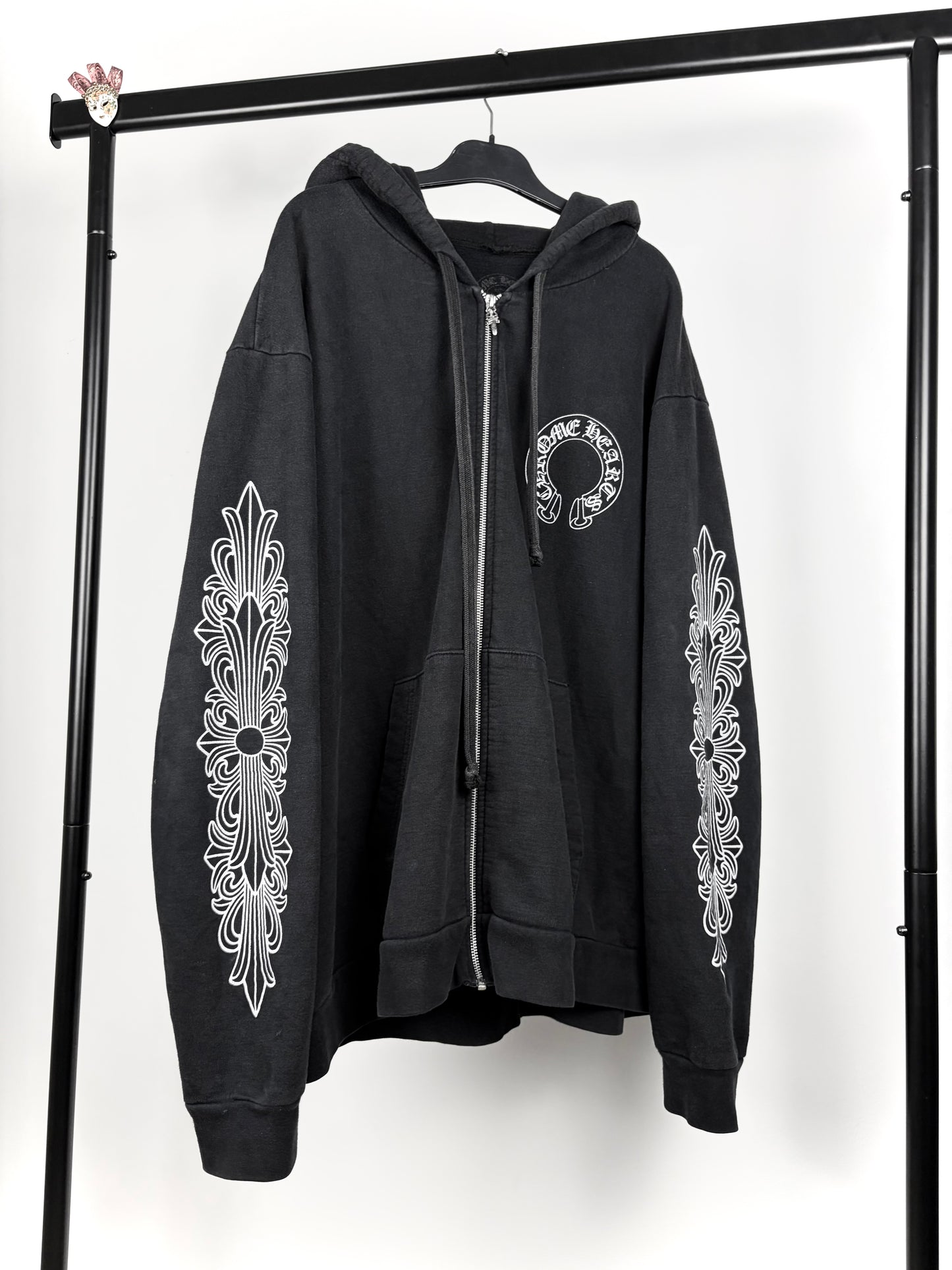 Chrome Hearts Horseshoe Floral Zip Zoodie
