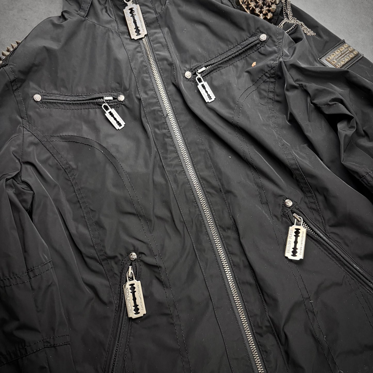 Philipp plein studded Razorblade jacket