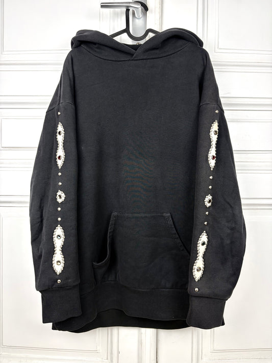 Hollywood Trading Company Studded Shield Hoodie
