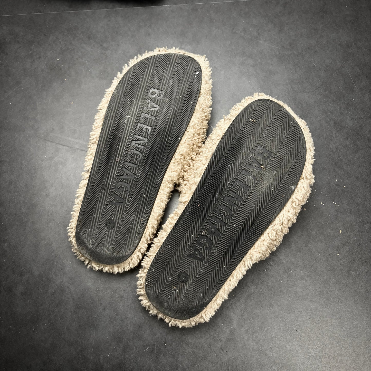Balenciaga Fur Slides