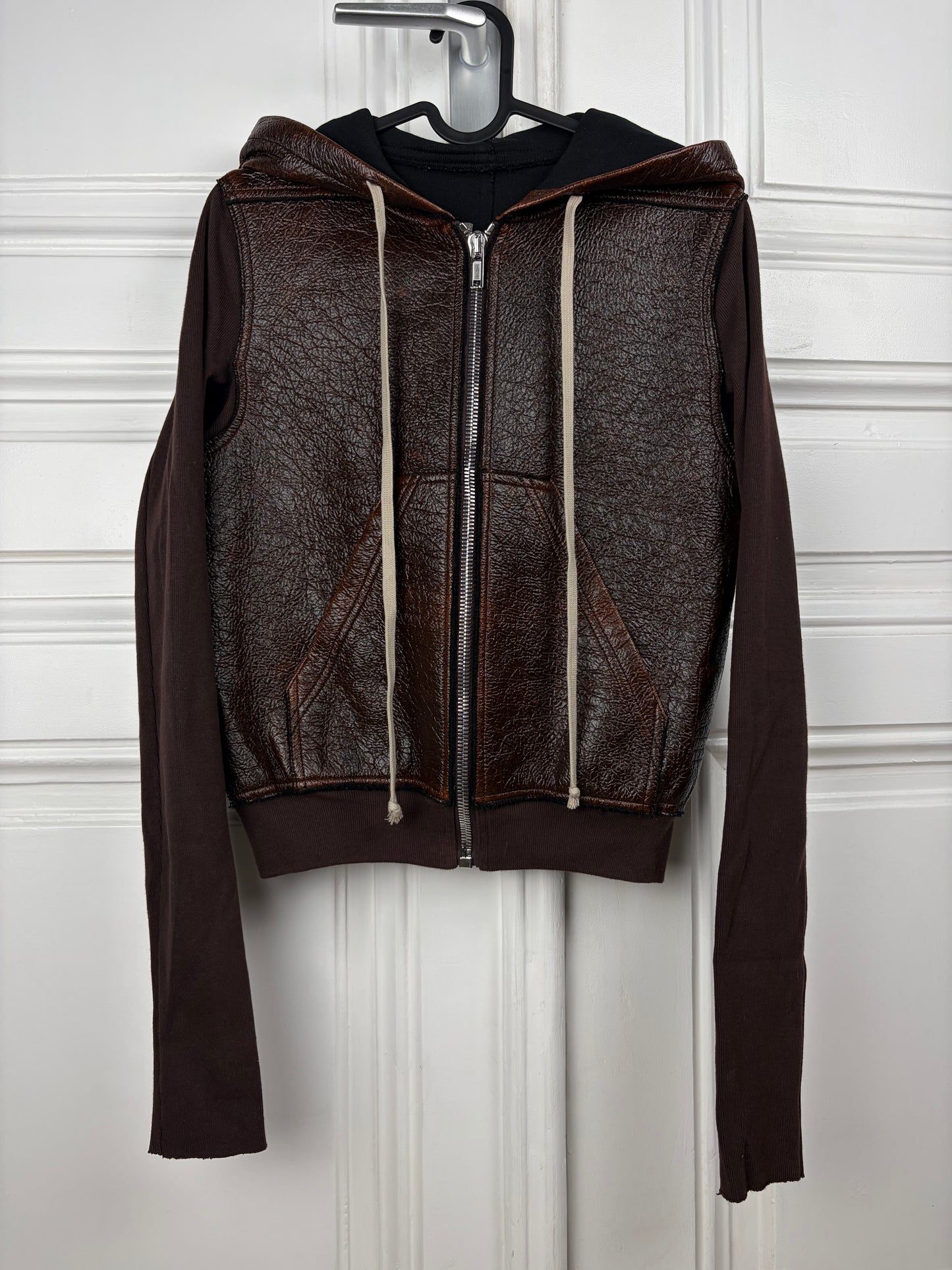 Rick Owens Cropped Zip Hoodie