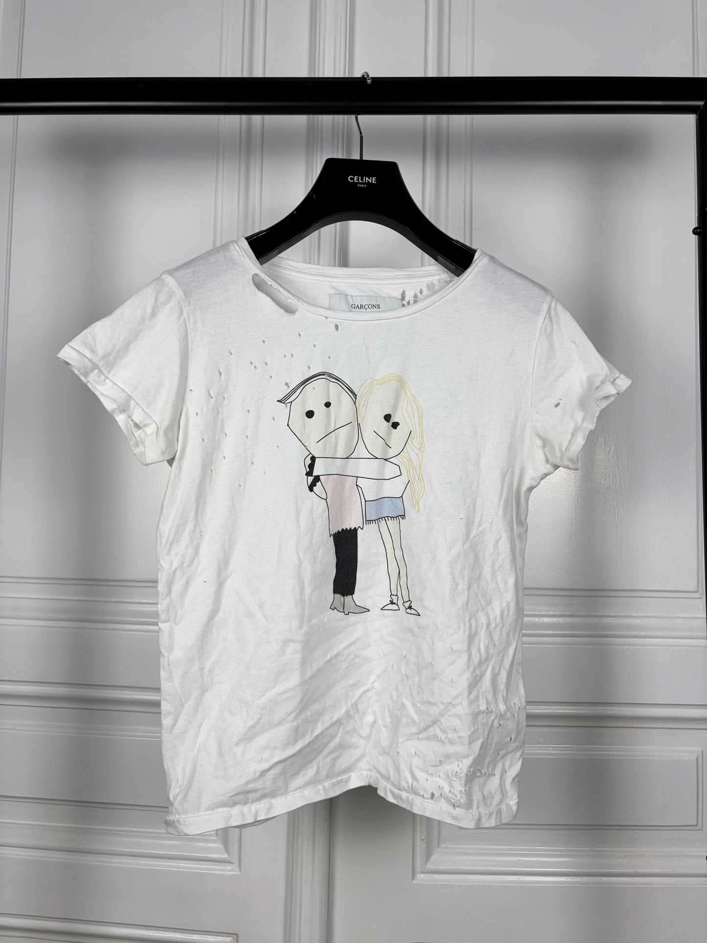 GARÇONS INFIDELES Distressed Love Tshirt