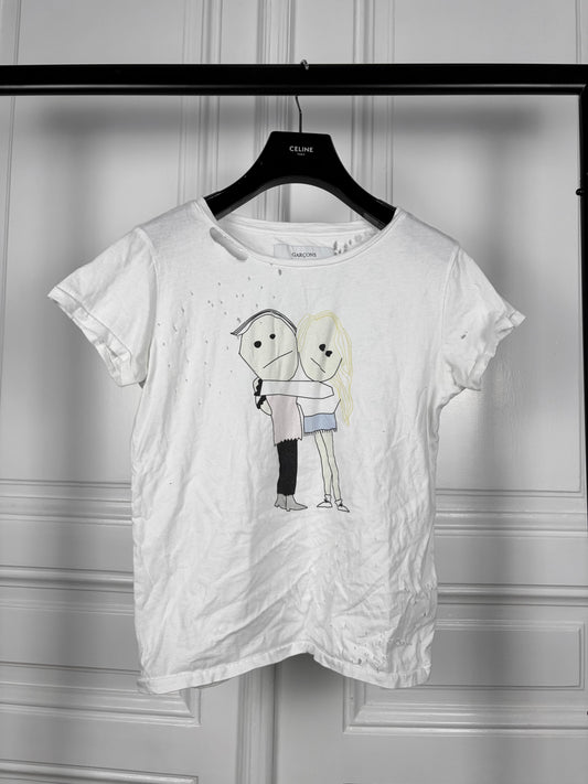 GARÇONS INFIDELES Distressed Love Tshirt