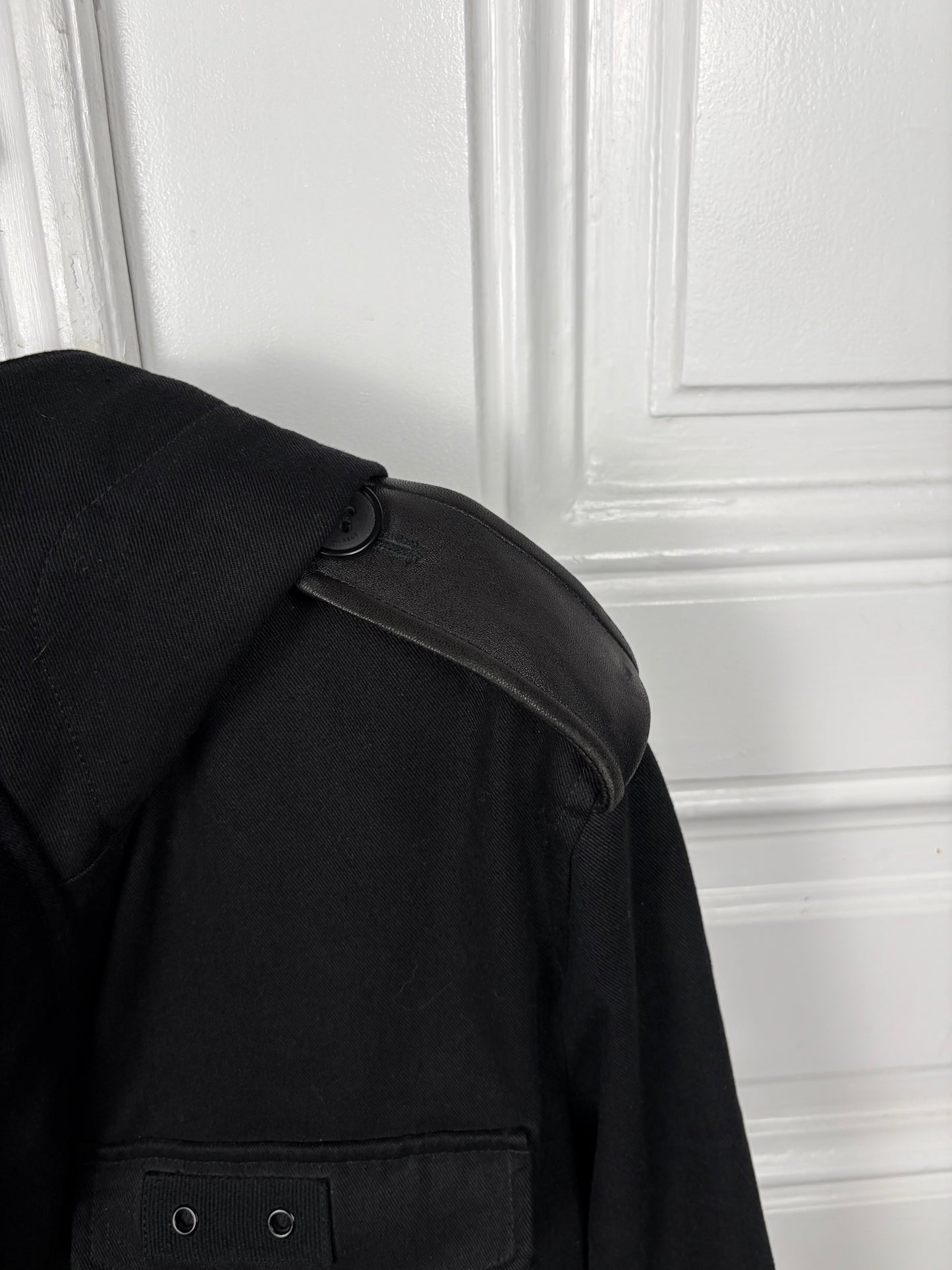 Saint Laurent Cropped Leather Panel Parka(preis)