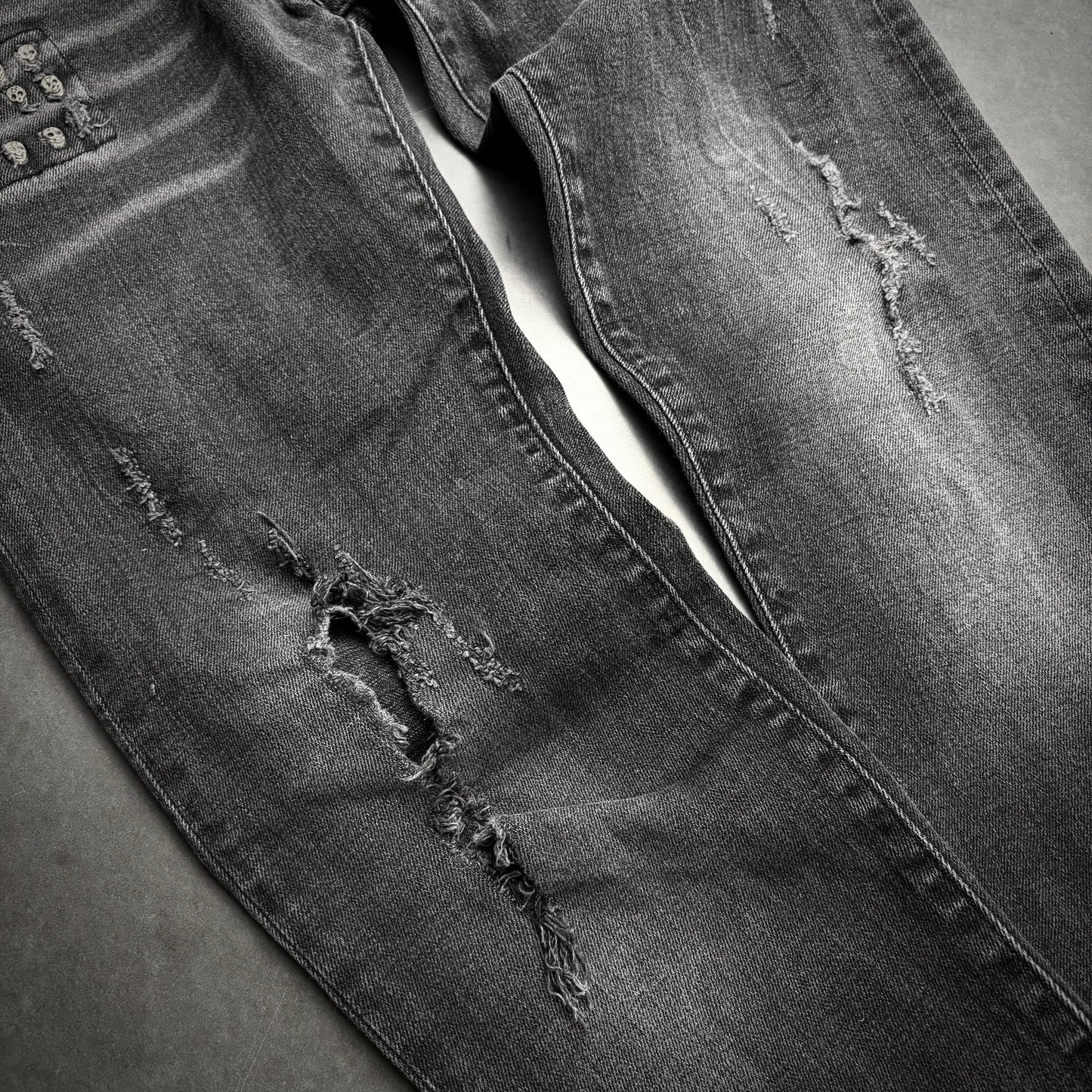 Philipp plein skull patch denim