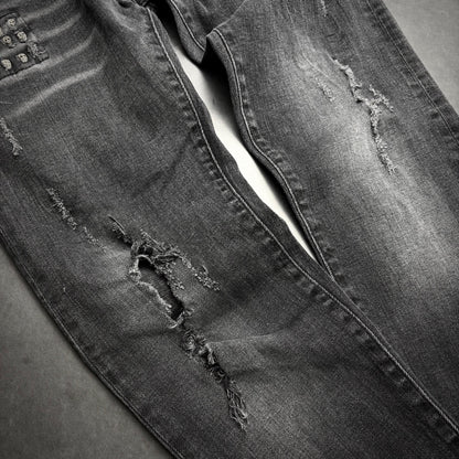 Philipp plein skull patch denim