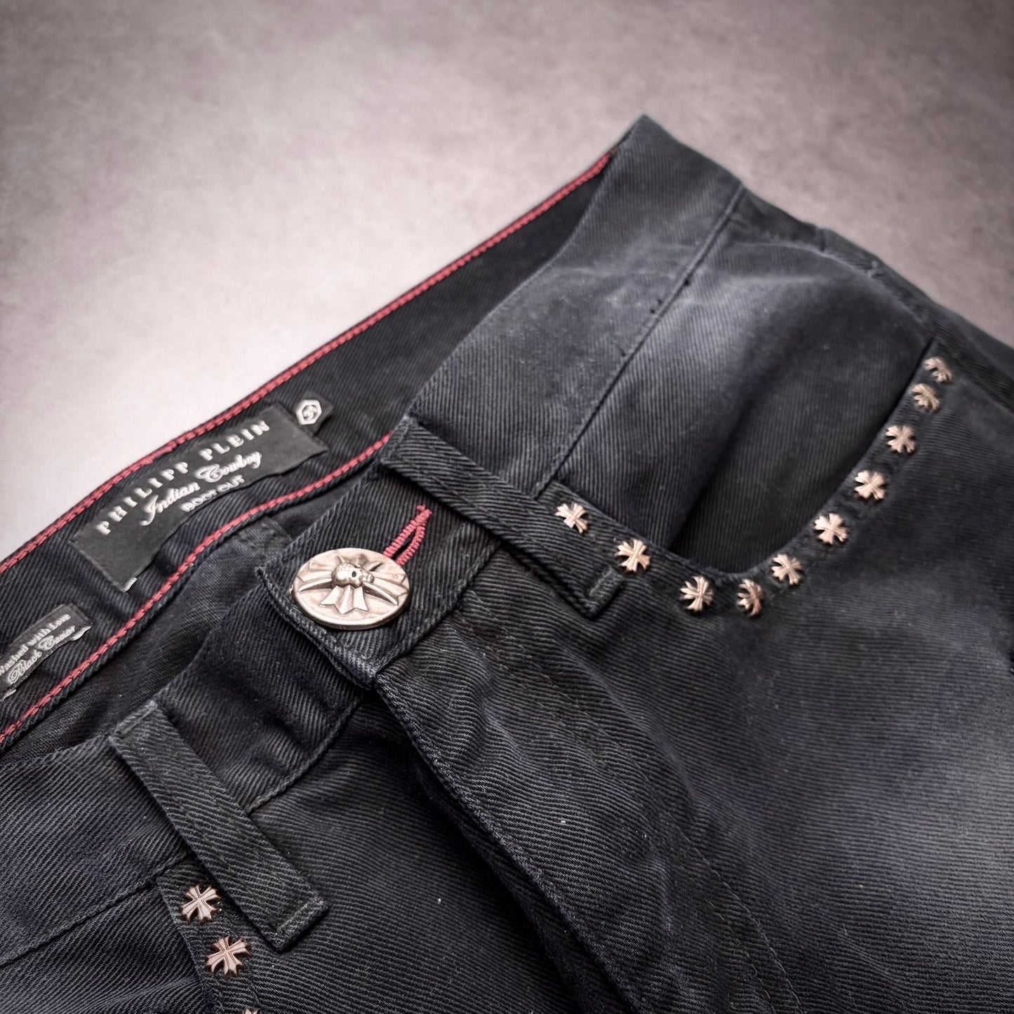 Philipp plein washed star bootcut denim