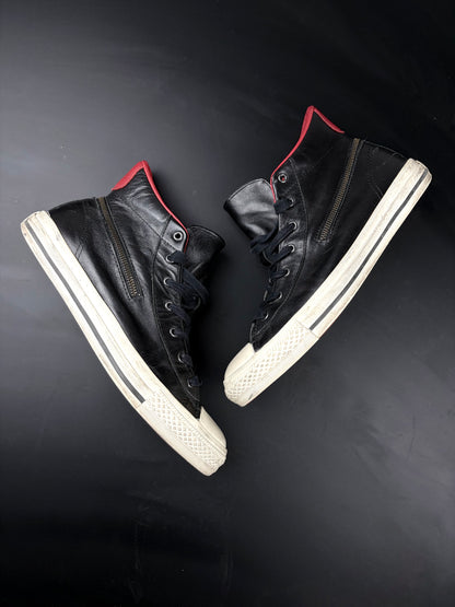 John Vervatos Leather Zip Sneaker
