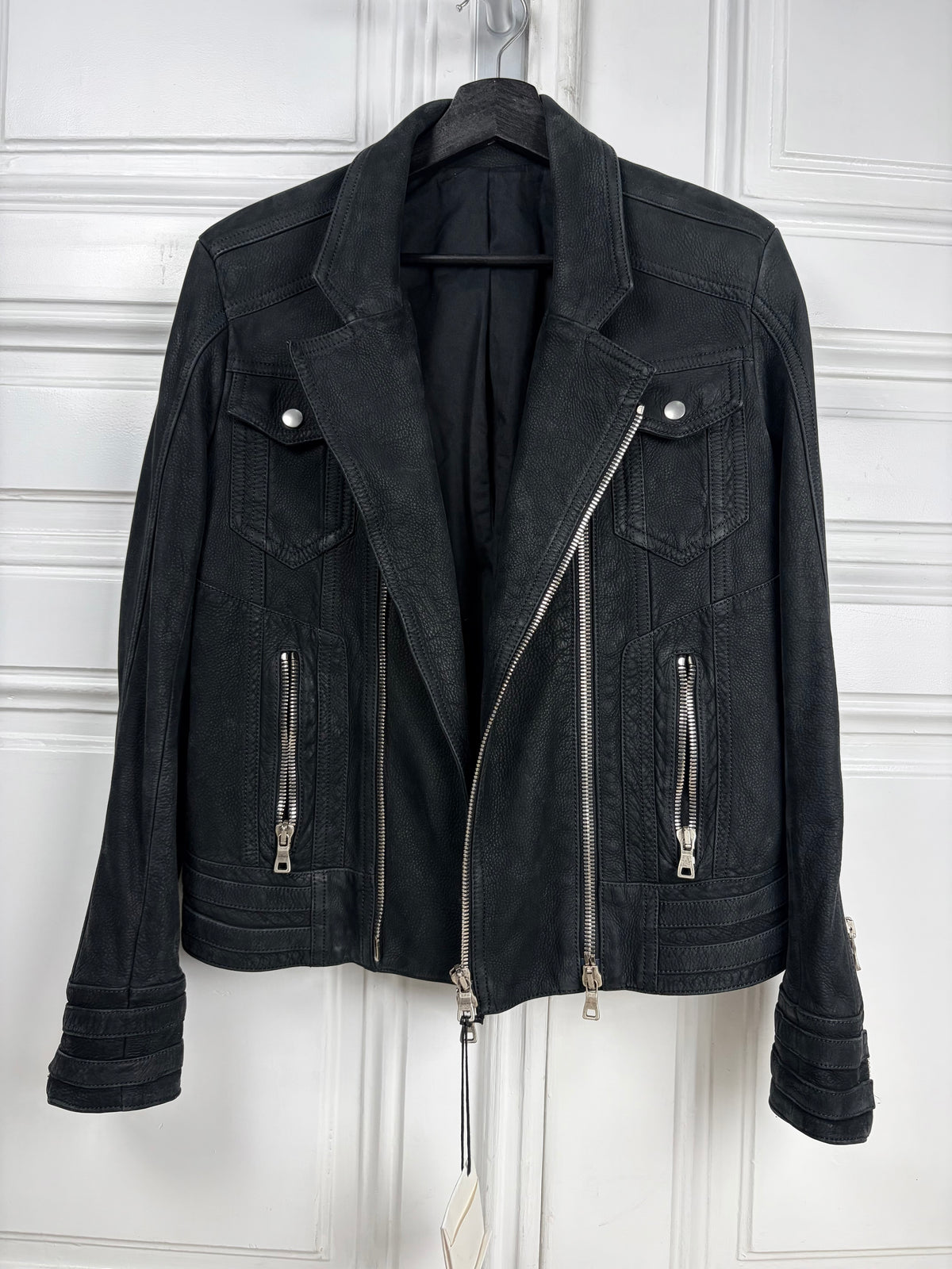 Balmain by Olivier Rousteing Multi Zip Biker Jacket