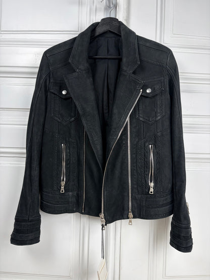 Balmain by Olivier Rousteing Multi Zip Biker Jacket