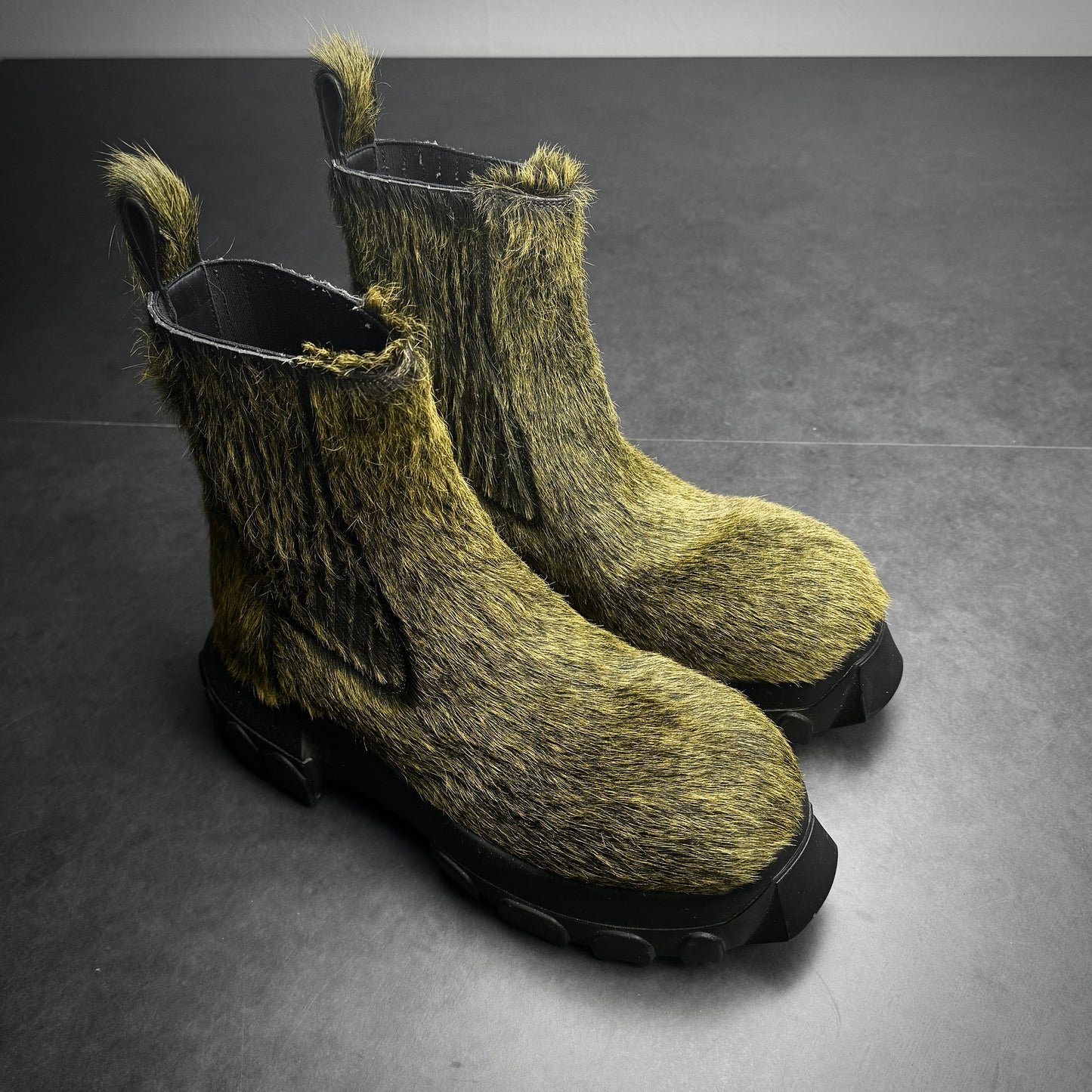 Rick Owens SAMPLE „Grinch“ Beatle Bozo Tractor Boots