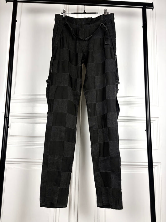 Ann Demeulemeester Bondage Chekered Pants