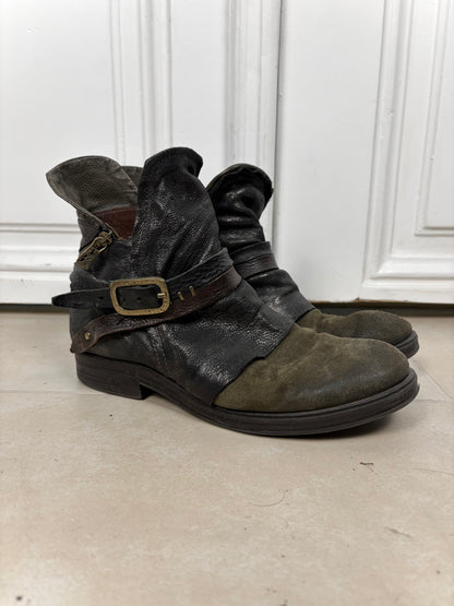 AS98 Gold Buckle Boots