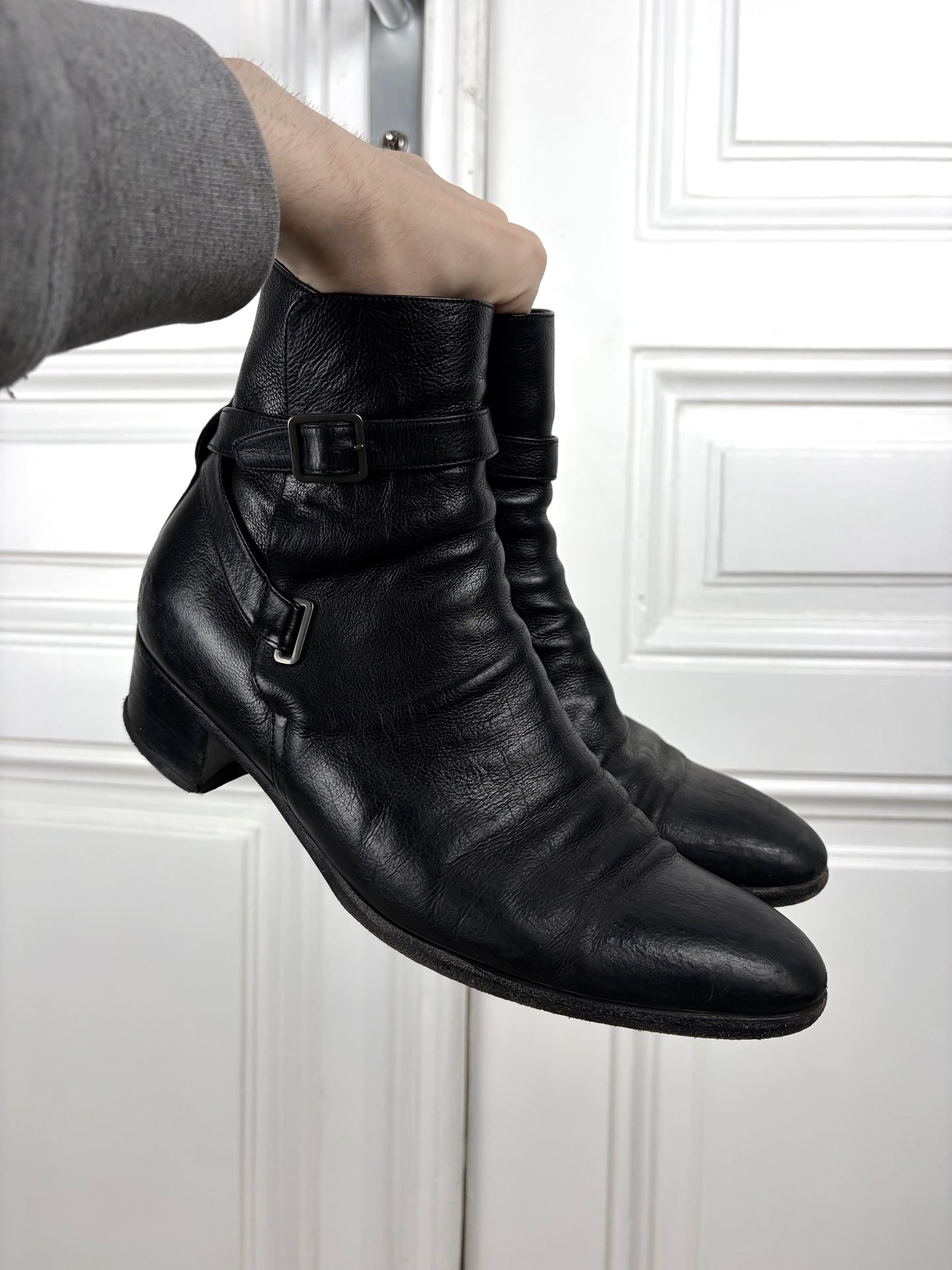 Saint Laurent Buckle Boots