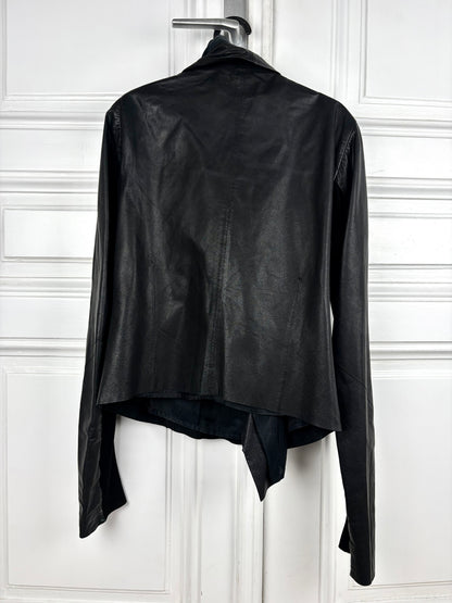 Rick Owens biker leather jacket