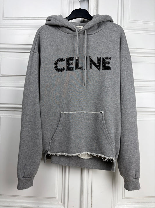 Celine studded Logo hoodie