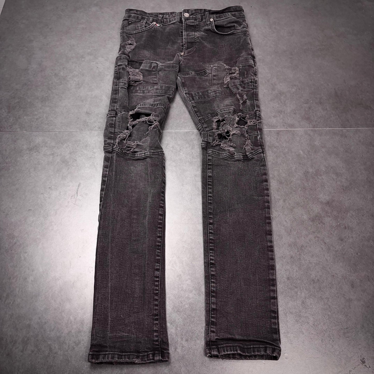 Philipp plein shotgun skull denim