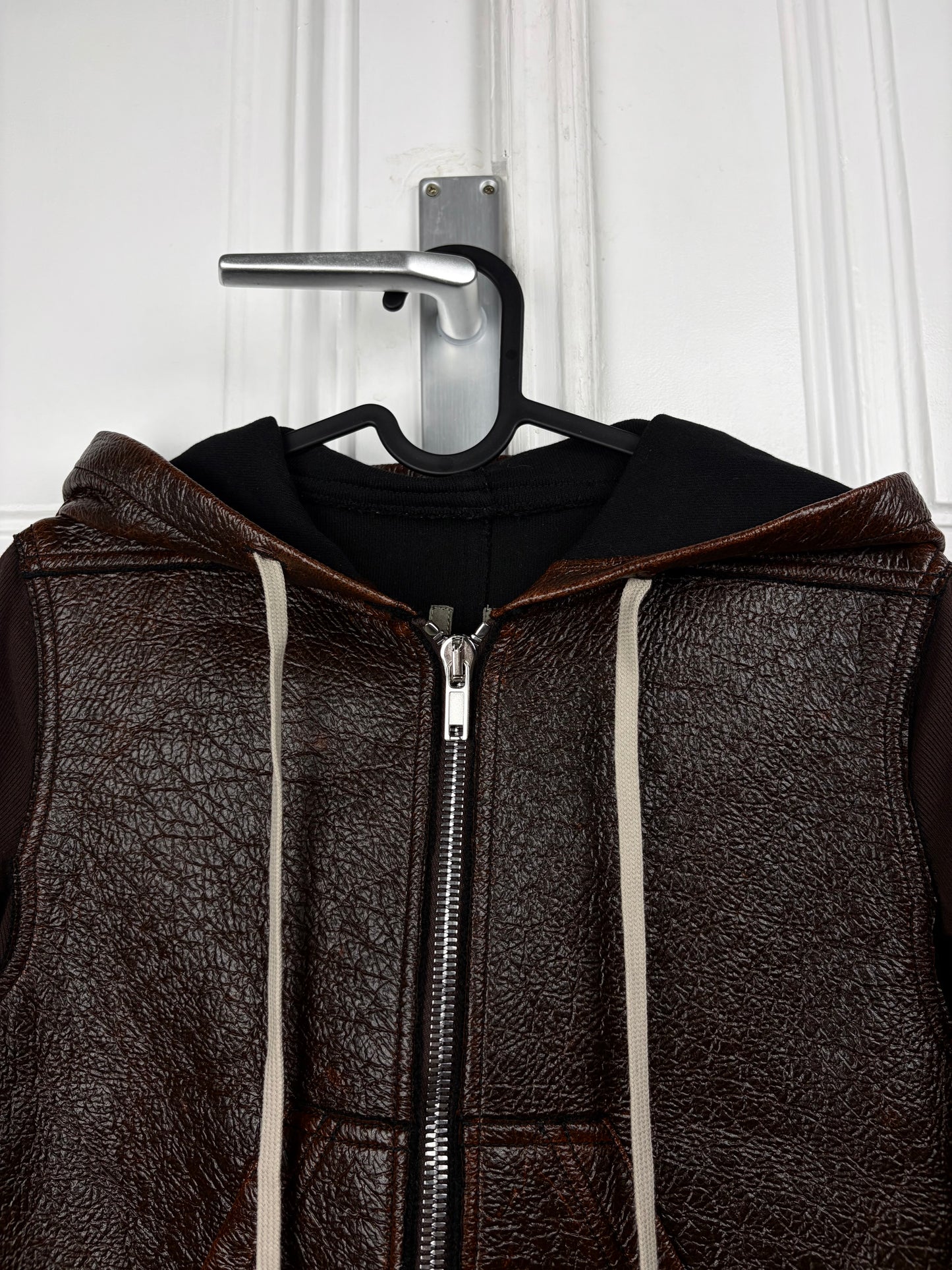 Rick Owens Cropped Zip Hoodie