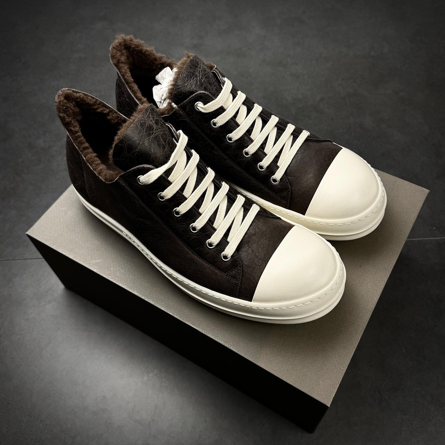 Rick owens „shearling“ ramones sample