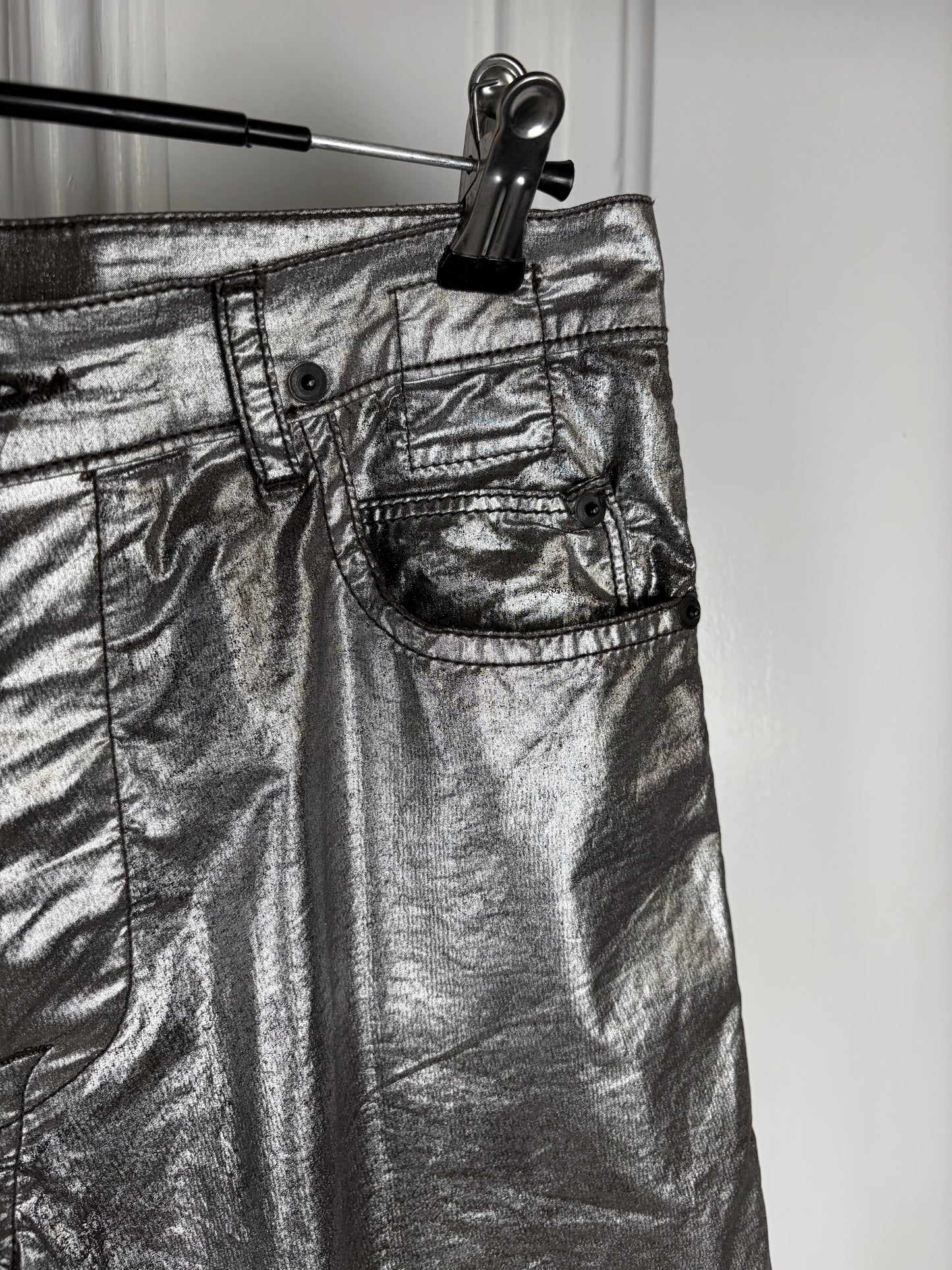 Rick Owens Sample Olmar & Mirta Silver Tyrone Cut Pants