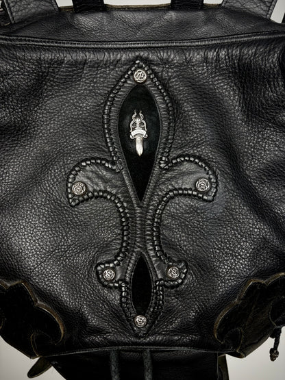 1/1 Chrome Hearts XL 5 Buckle Gunslinger Dagger Leather Backpack