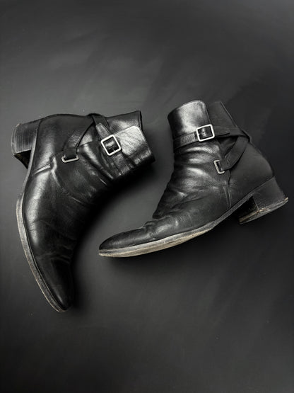 Saint Laurent Dorian Buckle Boots