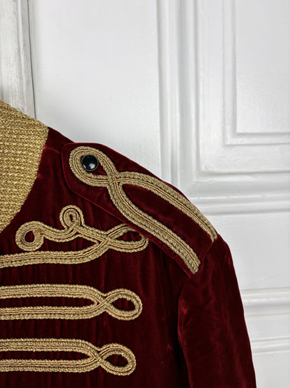 Saint Laurent 2018 Velvet Officer Jacket