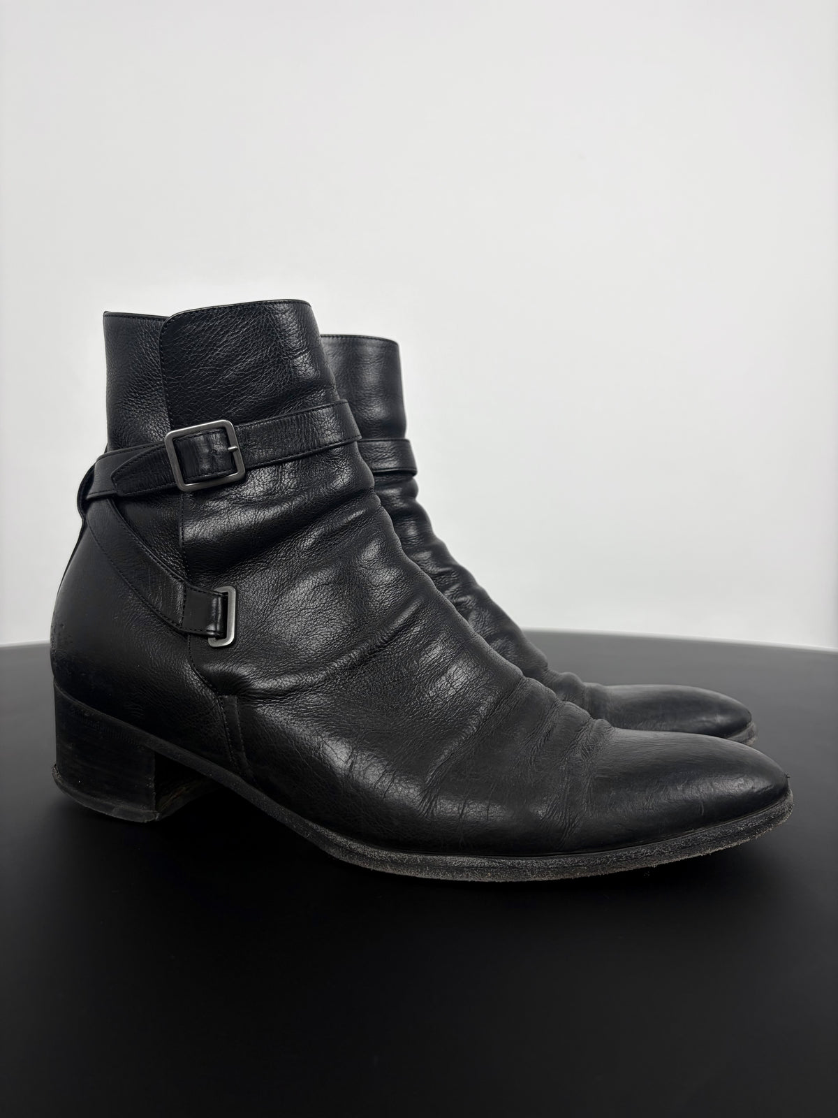 Saint Laurent Dorian Buckle Boots