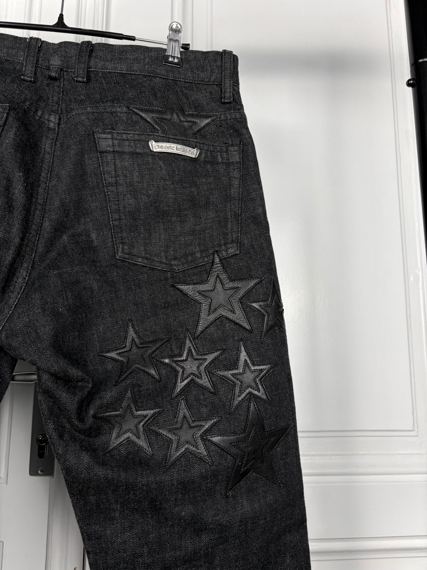 chrome hearts le fleur star patch denim