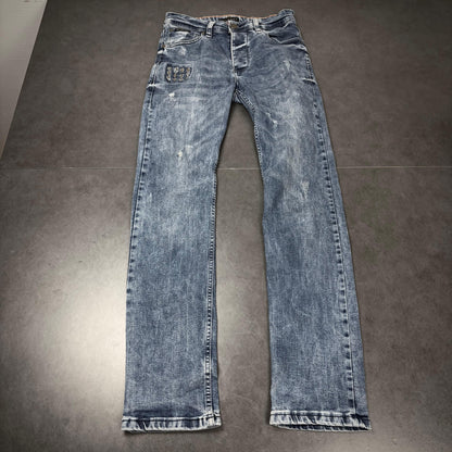 Philipp plein skull patch denim