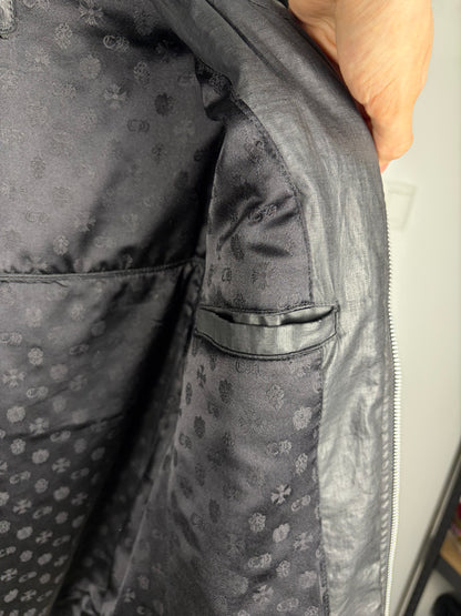 Chrome Hearts Fleur Waxed Carmalita Moto Jacket