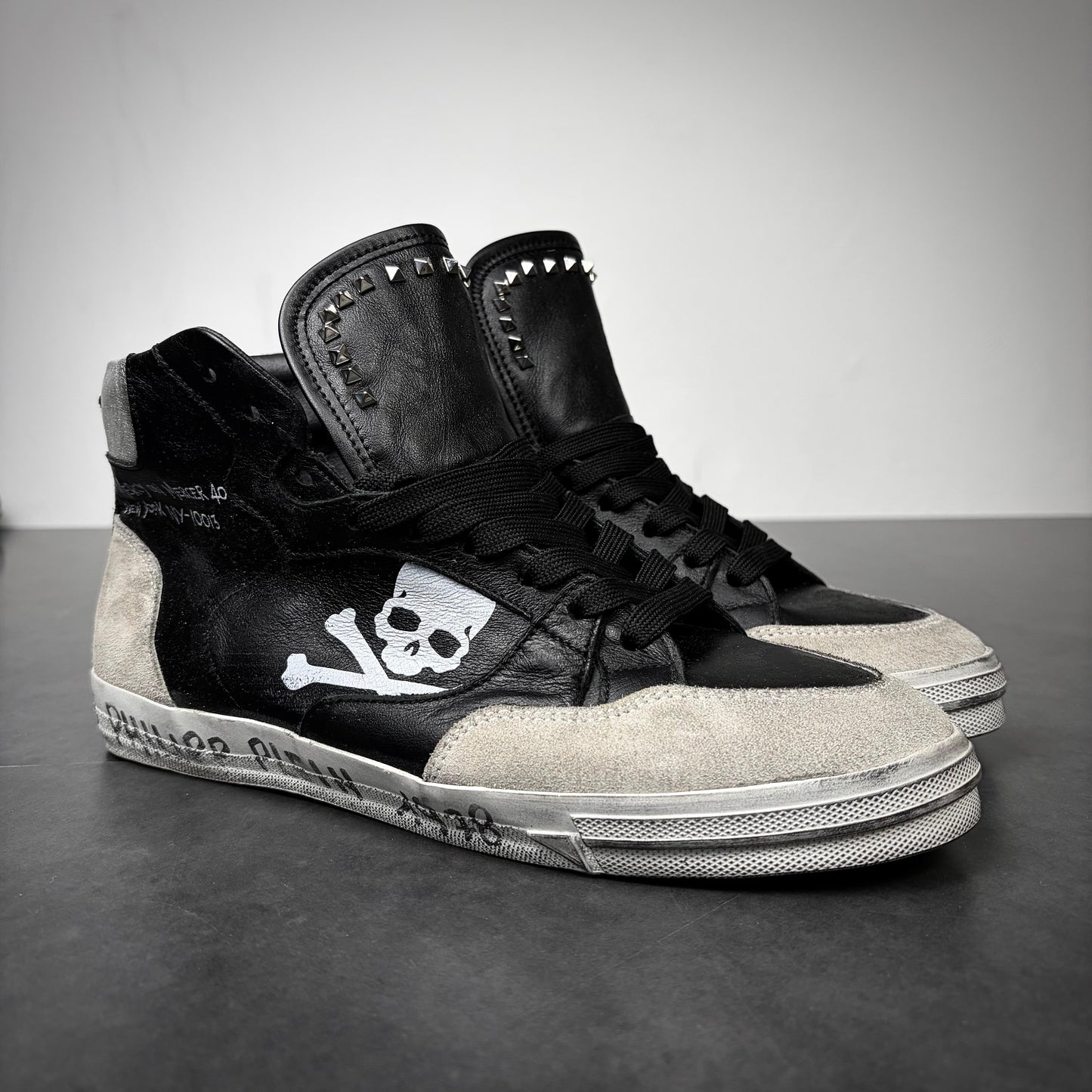Philipp plein studded high top sneaker