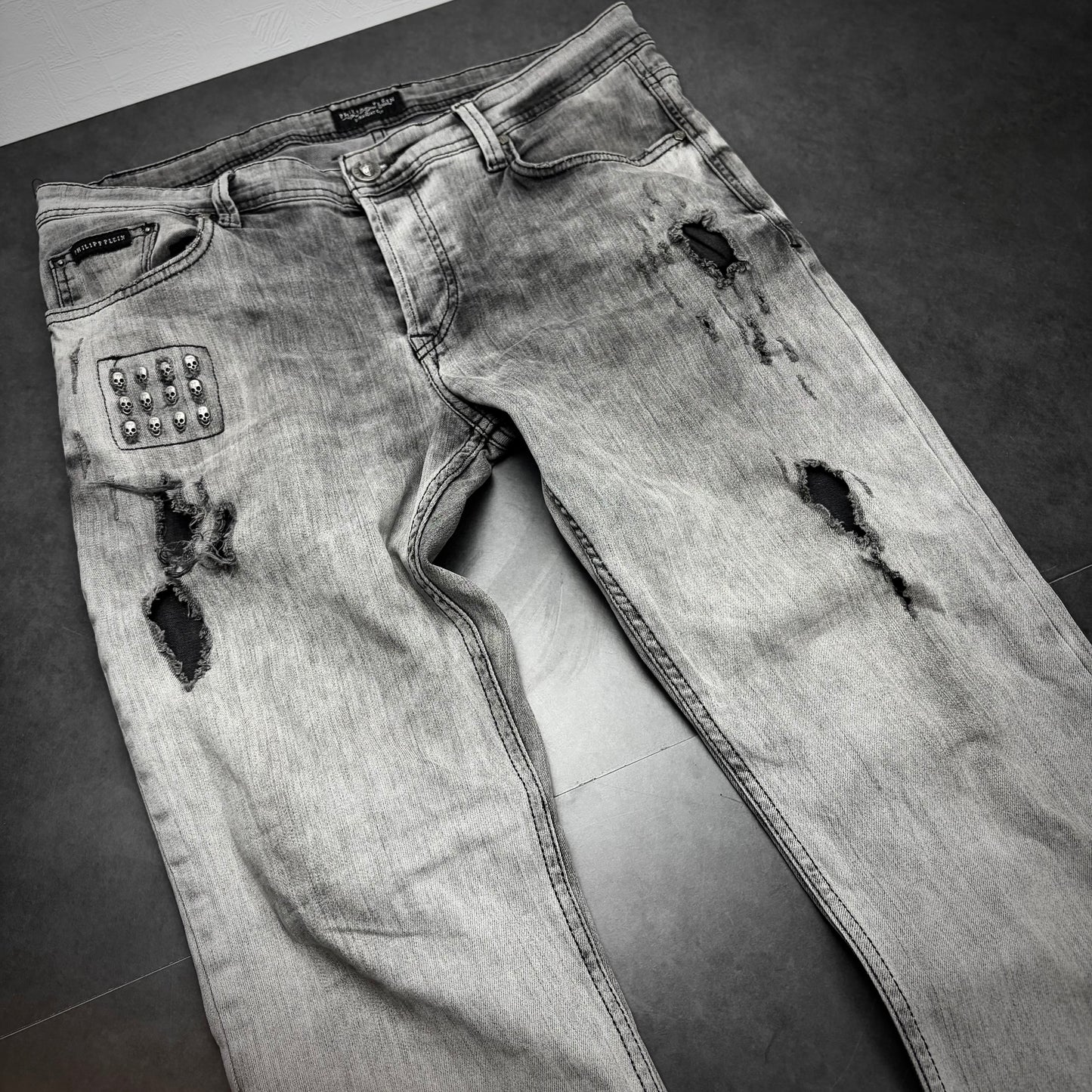 Philipp Plein Skull Crash Denim