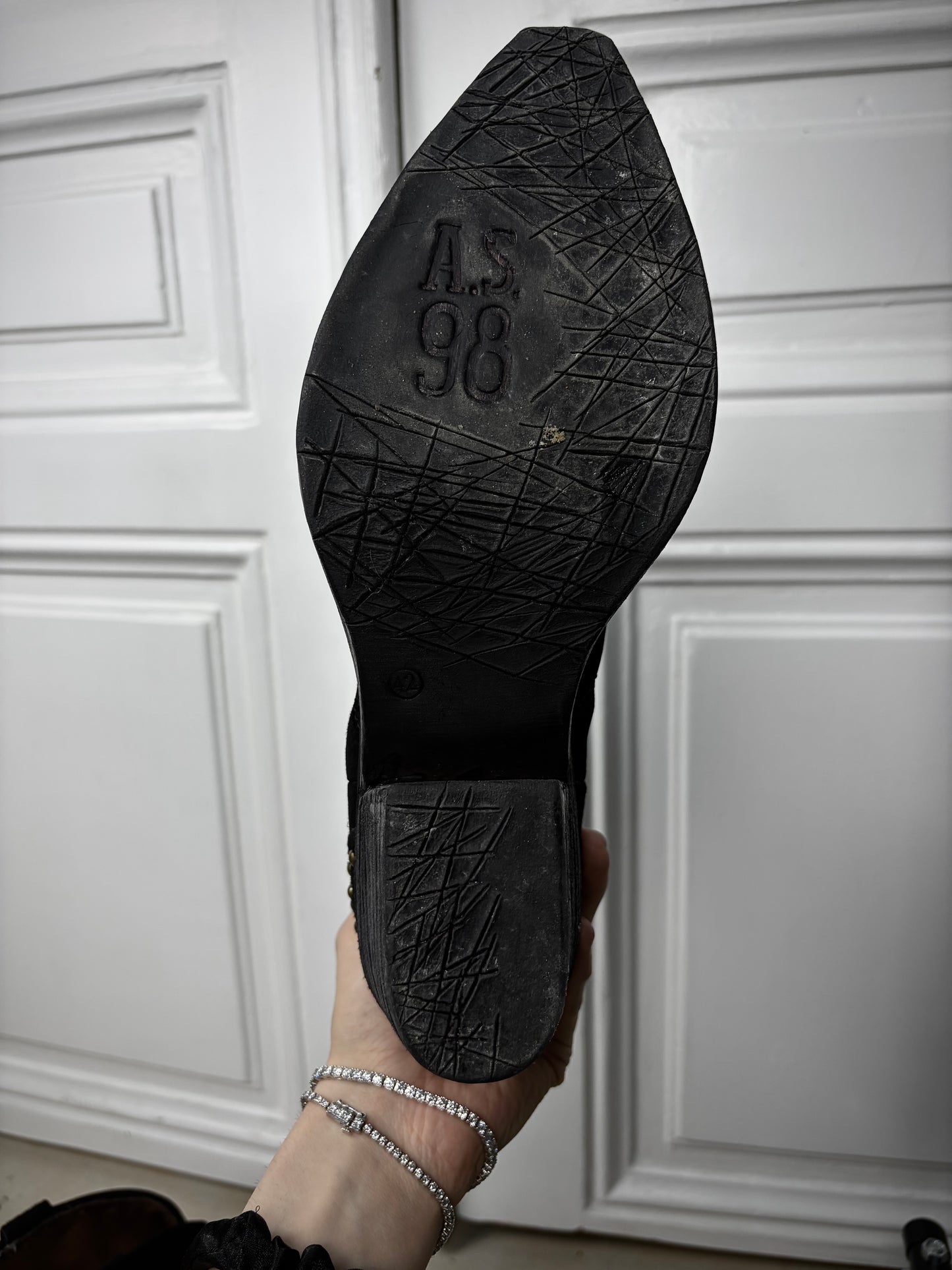 AS98 Suede Cowboy Boots