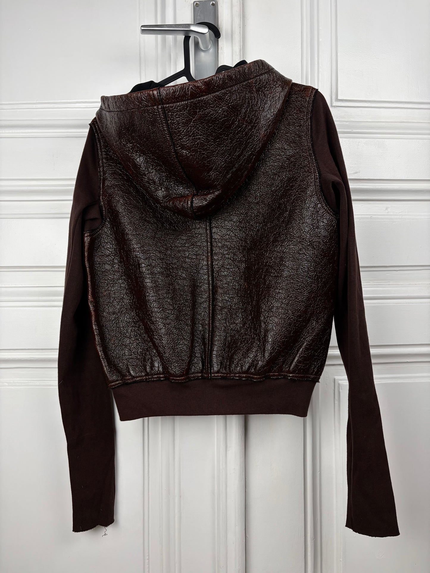 Rick Owens Cropped Zip Hoodie