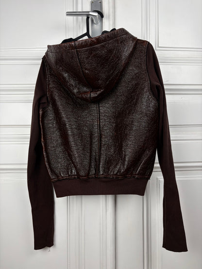 Rick Owens Cropped Zip Hoodie