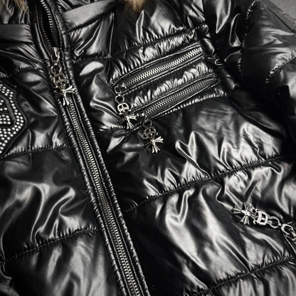 Philipp plein waxed puffer jacket
