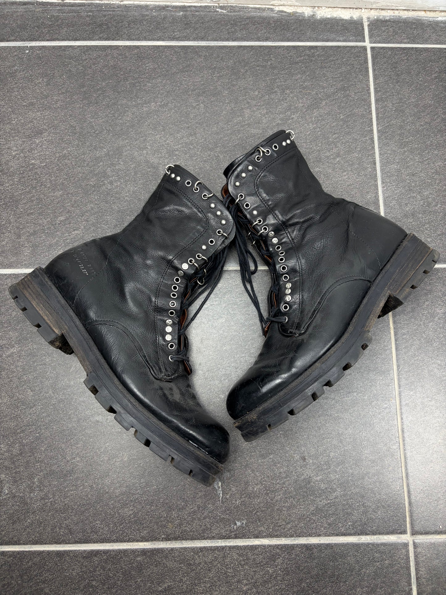 AS98 Pierced Military Boots