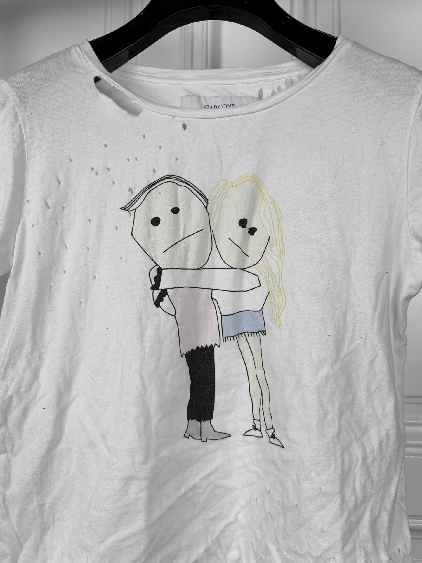 GARÇONS INFIDELES Distressed Love Tshirt