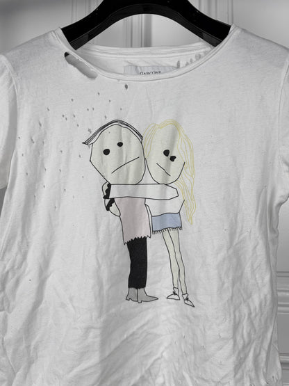 GARÇONS INFIDELES Distressed Love Tshirt