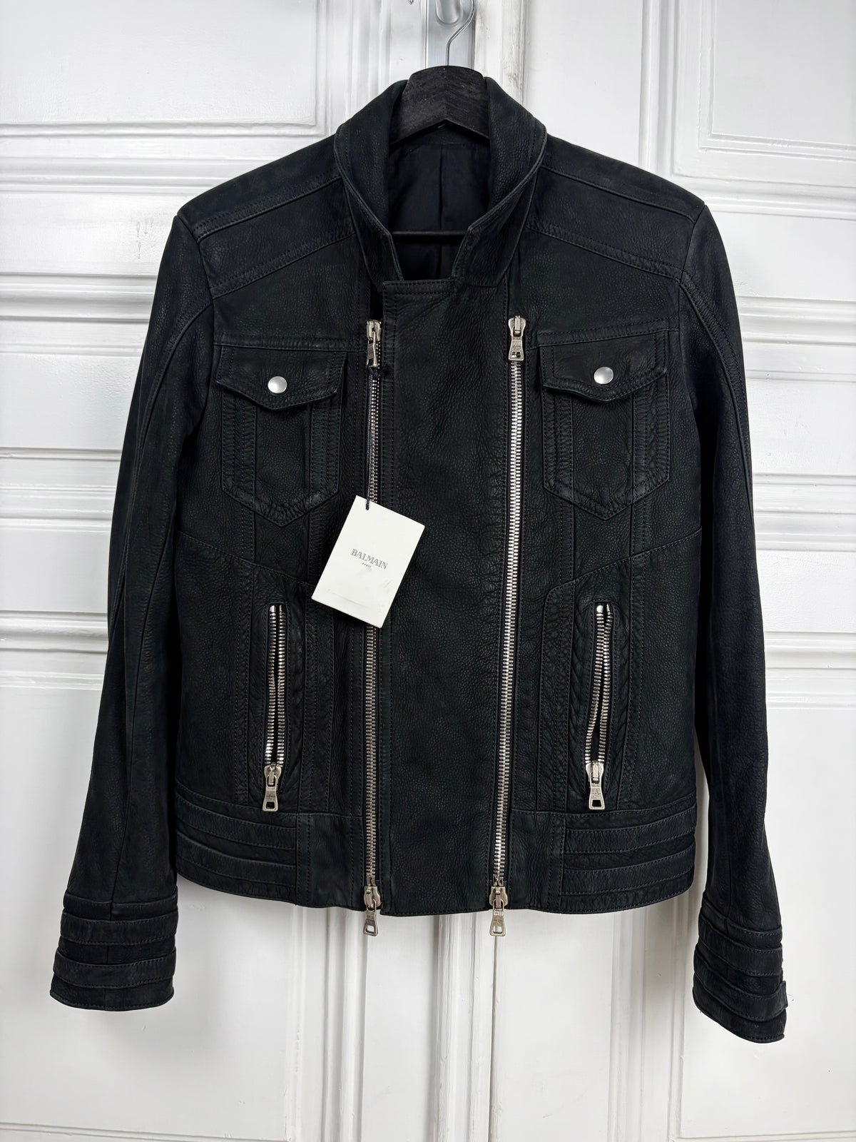 Balmain by Olivier Rousteing Multi Zip Biker Jacket