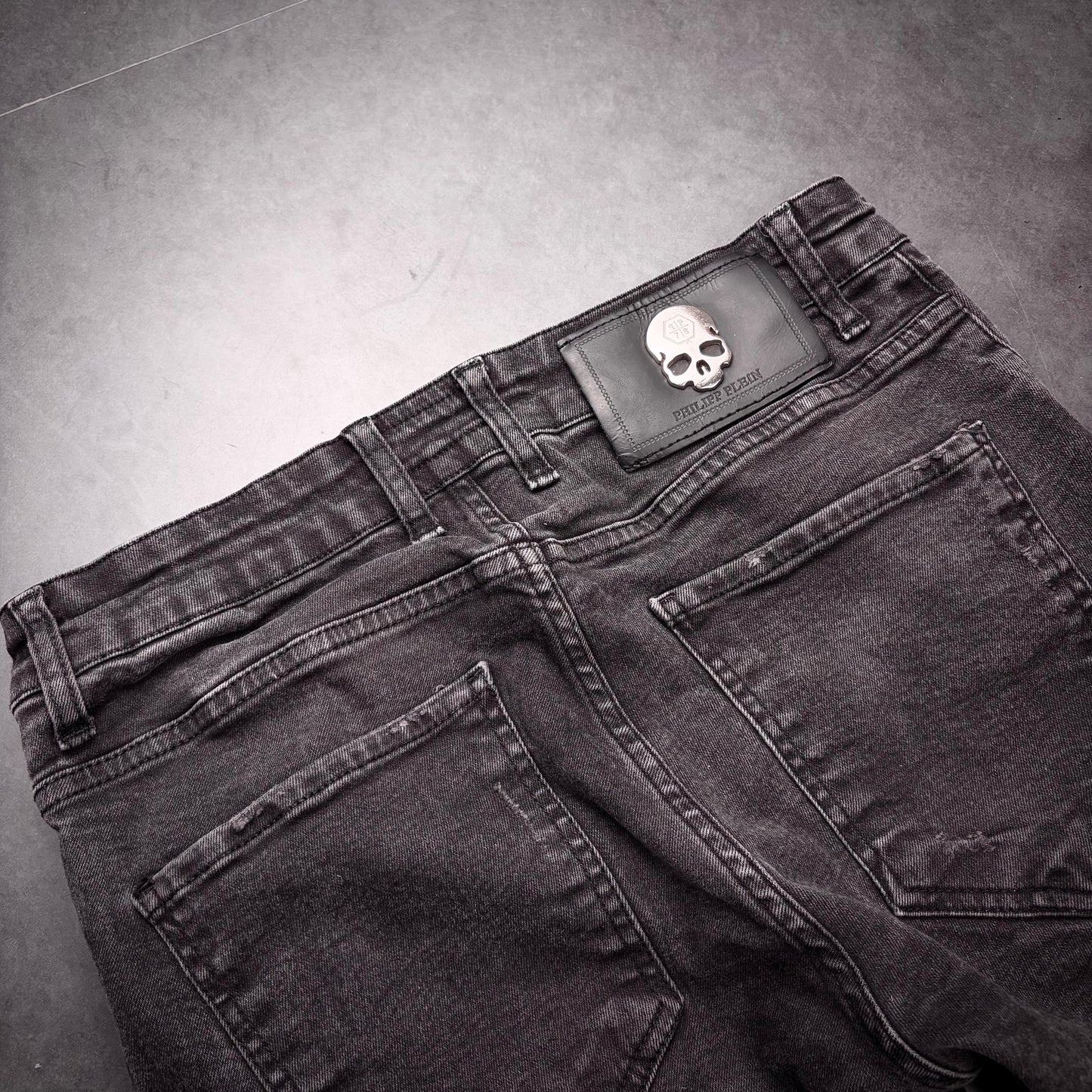 Philipp plein shotgun skull denim
